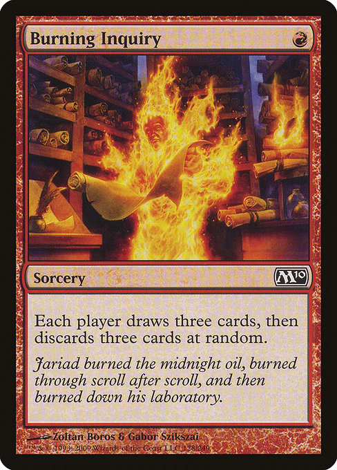 Burning Inquiry (128) (Foil) - Magic 2010 - Game On