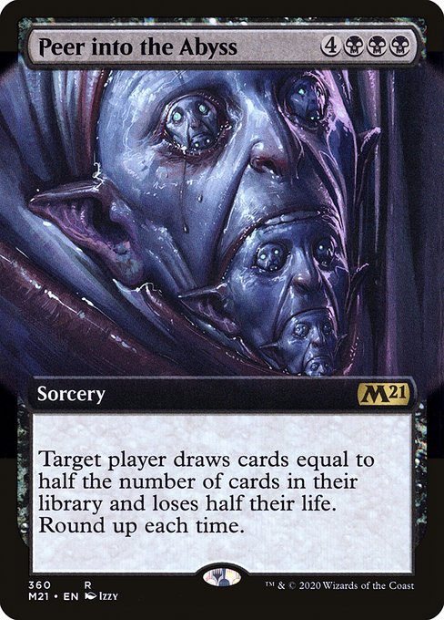 Peer into the Abyss (360) - EXTENDED ART (Foil) - Core Set 2021 - Game On