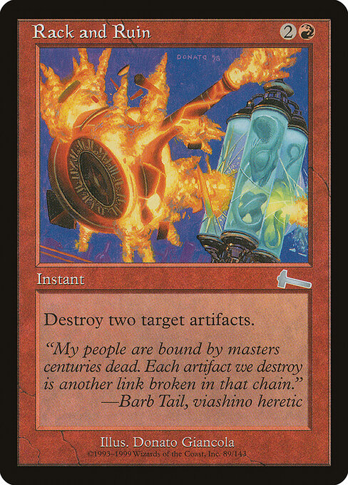 Rack and Ruin (89) (Foil) - Urza's Legacy - Game On