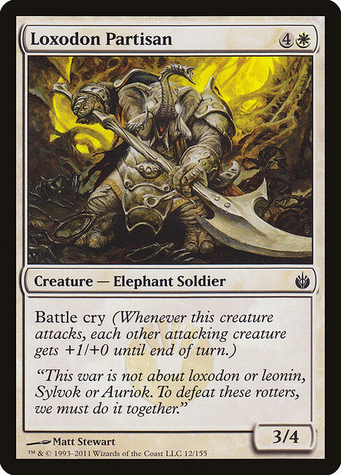Loxodon Partisan (12) (Foil) - Mirrodin Besieged - Game On