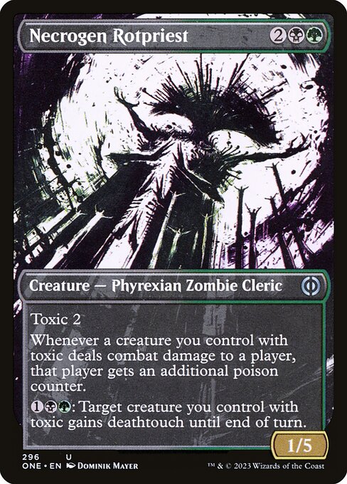 Necrogen Rotpriest (296) - SHOWCASE (Foil) - Phyrexia: All Will Be One - Game On