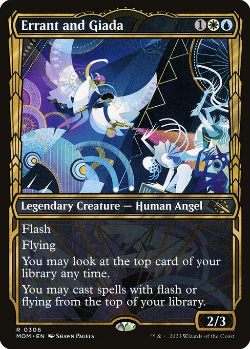 Errant and Giada (306) - SHOWCASE - FULL ART (Foil) - March of the Machine - Game On