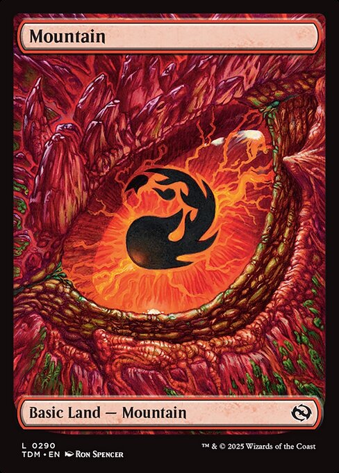 Mountain (290) - FULL ART - Tarkir: Dragonstorm - Game On