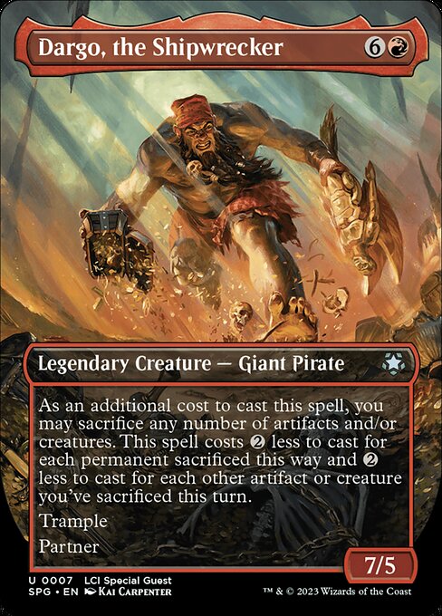 Dargo, the Shipwrecker (7) - BORDERLESS - FULL ART - Special Guests - Game On