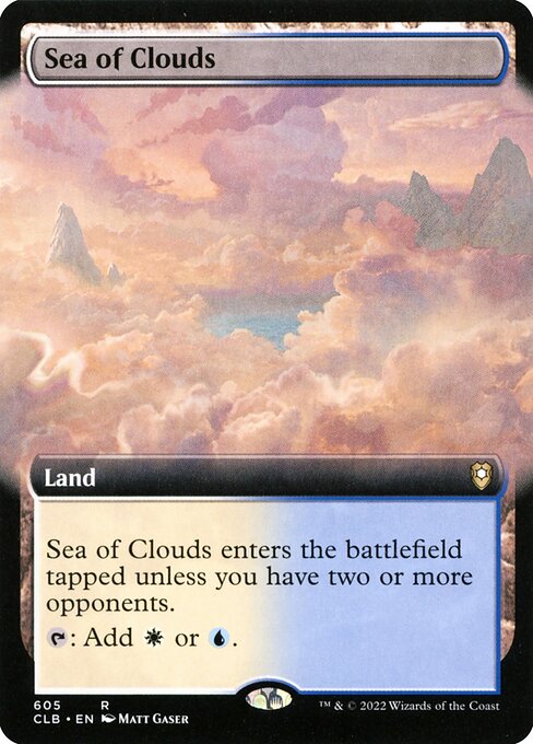 Sea of Clouds (605) - EXTENDED ART (Foil) - Commander Legends: Battle for Baldur's Gate - Game On