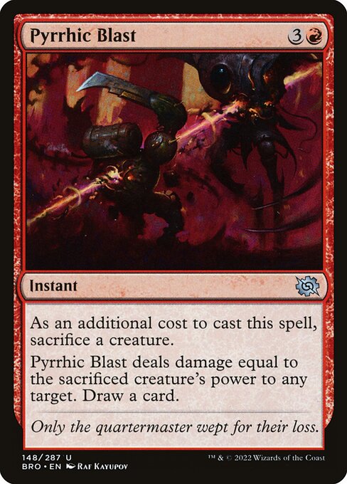 Pyrrhic Blast (148) (Foil) - The Brothers' War - Game On