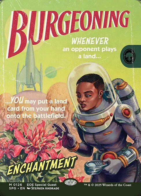 Burgeoning (126) - BORDERLESS (Foil) - Special Guests - Game On