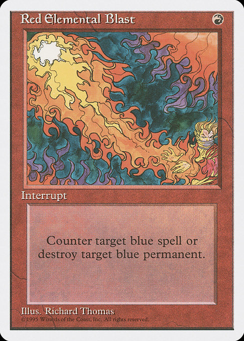 Red Elemental Blast (218) - Fourth Edition - Game On