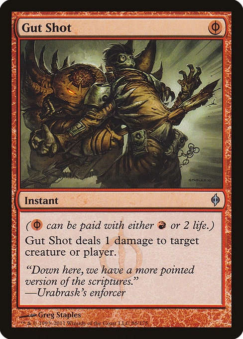 Gut Shot (86) - New Phyrexia - Game On