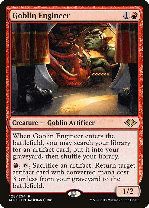 Goblin Engineer (128) (Foil) - Modern Horizons - Game On
