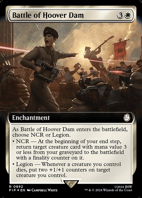 Battle of Hoover Dam (892) - EXTENDED ART (Foil) - Fallout - Game On