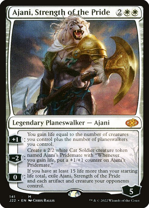 Ajani, Strength of the Pride (141) - Jumpstart 2022 - Game On