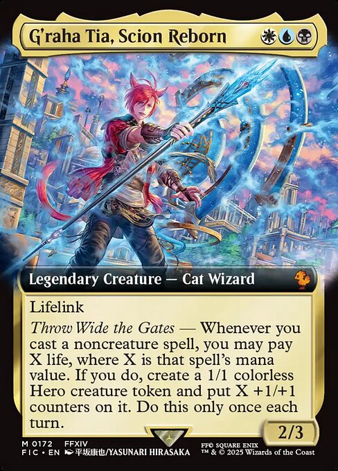 G'raha Tia, Scion Reborn (172) - EXTENDED ART - Final Fantasy Commander - Game On