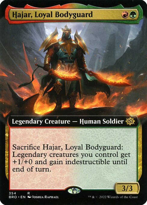 Hajar, Loyal Bodyguard (354) - EXTENDED ART - The Brothers' War - Game On