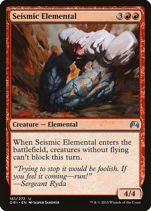 Seismic Elemental (161) (Foil) - Magic Origins - Game On