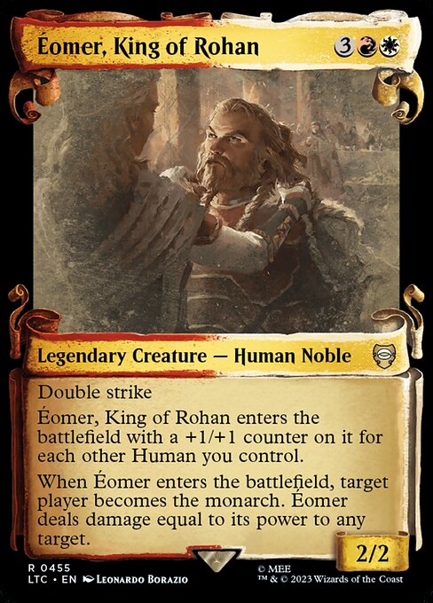Éomer, King of Rohan (455) - SHOWCASE (Foil) - Tales of Middle-earth Commander - Game On