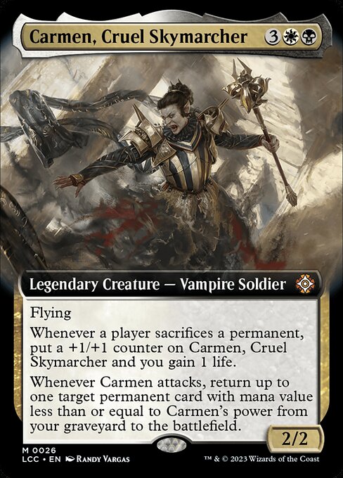 Carmen, Cruel Skymarcher (26) - EXTENDED ART - The Lost Caverns of Ixalan Commander - Game On