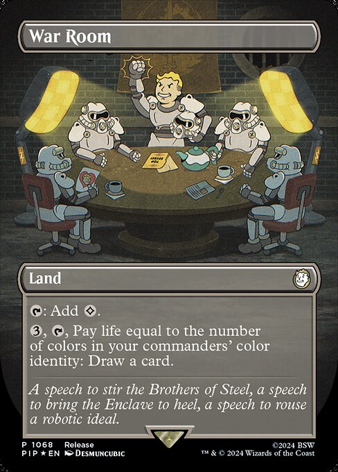 War Room (1068) - BORDERLESS - FULL ART (Foil) - Fallout - Game On