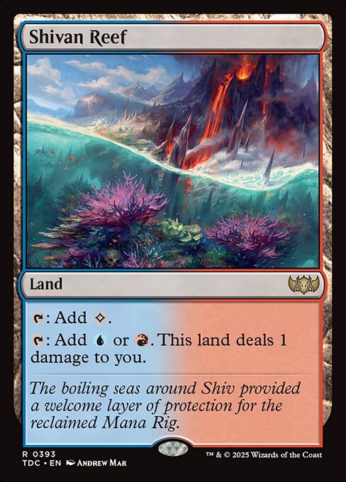Shivan Reef (393) - Tarkir: Dragonstorm Commander - Game On