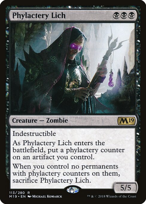 Phylactery Lich (113) (Foil) - Core Set 2019 - Game On