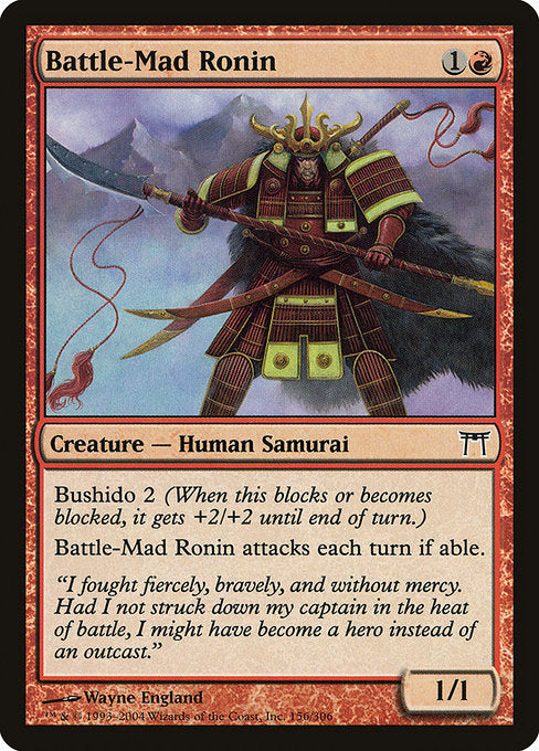 Battle-Mad Ronin (156) - Champions of Kamigawa - Game On