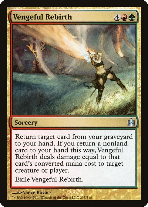 Vengeful Rebirth (233) - Commander 2011 - Game On