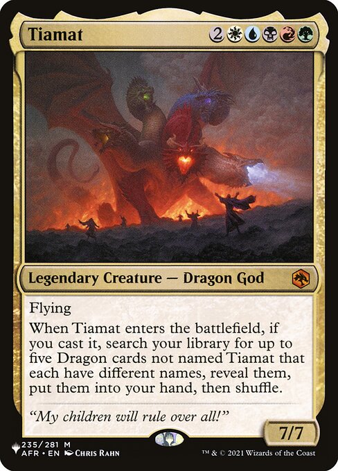 Tiamat (AFR-235) - The List - Game On