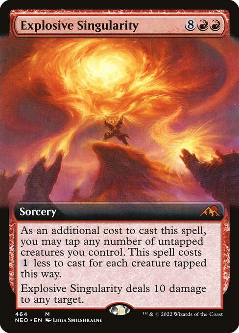 Explosive Singularity (464) - EXTENDED ART (Foil) - Kamigawa: Neon Dynasty - Game On