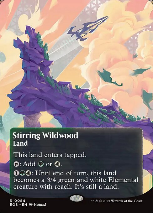 Stirring Wildwood (84) - BORDERLESS - FULL ART - Edge of Eternities: Stellar Sights - Game On