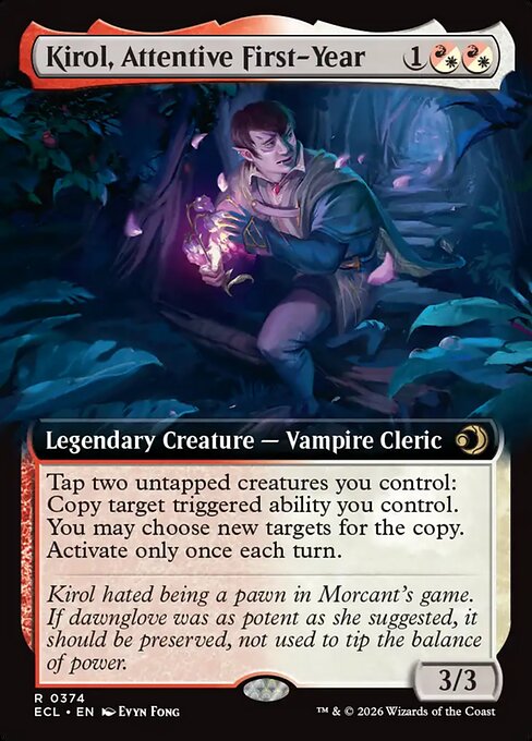 Kirol, Attentive First-Year (374) - EXTENDED ART - Lorwyn Eclipsed - Game On