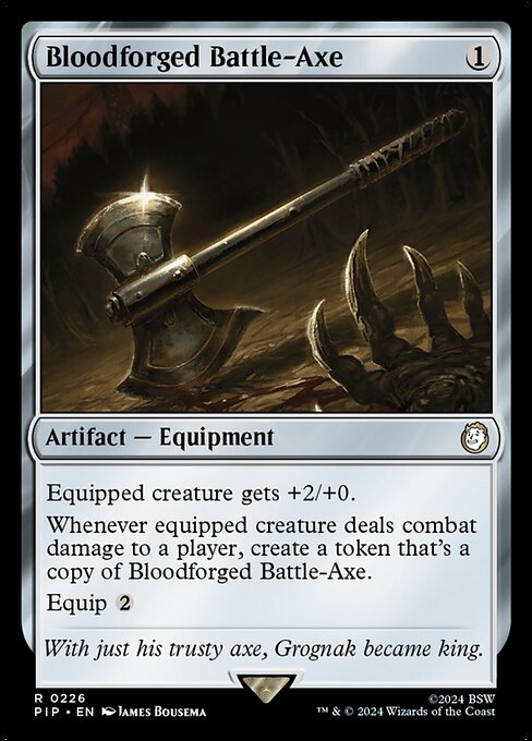 Bloodforged Battle-Axe (226) - Fallout - Game On