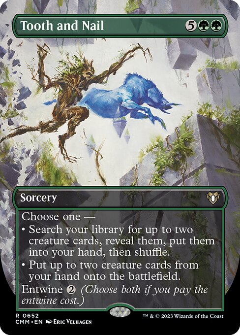 Tooth and Nail (652) - BORDERLESS - FULL ART - Commander Masters - Game On