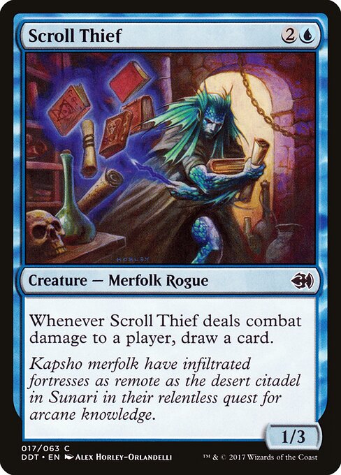 Scroll Thief (17) - Duel Decks: Merfolk vs. Goblins - Game On