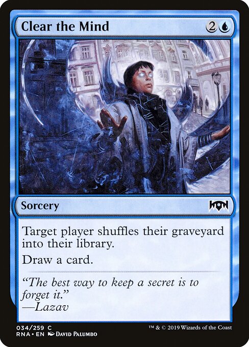 Clear the Mind (34) - Ravnica Allegiance - Game On
