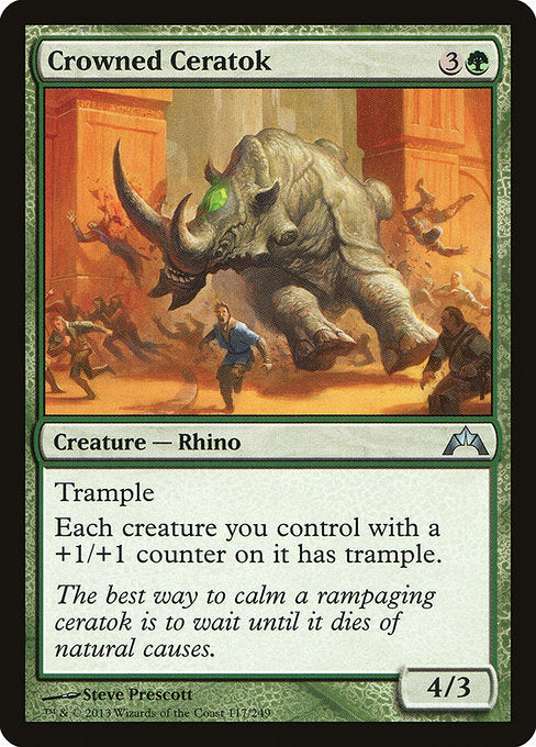 Crowned Ceratok (117) - Gatecrash - Game On