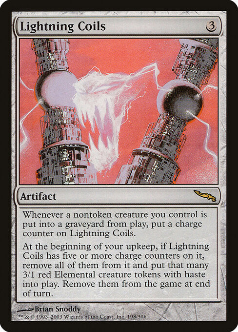 Lightning Coils (198) - Mirrodin - Game On
