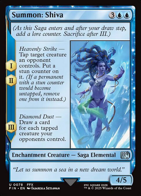 Summon: Shiva (78) (Foil) - Final Fantasy - Game On
