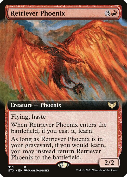 Retriever Phoenix (313) - EXTENDED ART - Strixhaven: School of Mages - Game On