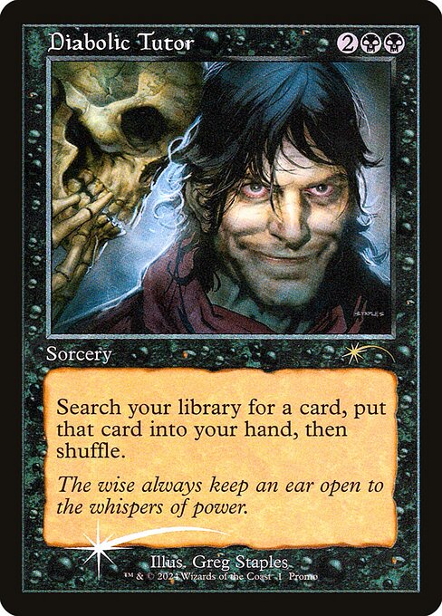 Diabolic Tutor (13) (Foil) - Wizards Play Network 2024 - Game On