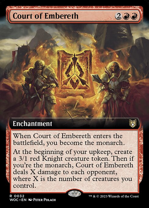 Court of Embereth (32) - EXTENDED ART (Foil) - Wilds of Eldraine Commander - Game On