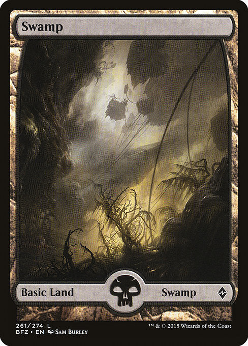 Swamp (261) - FULL ART - Battle for Zendikar - Game On