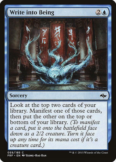 Write into Being (59) (Foil) - Fate Reforged - Game On