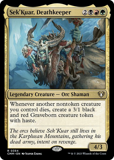 Sek'Kuar, Deathkeeper (354) - Commander Masters - Game On