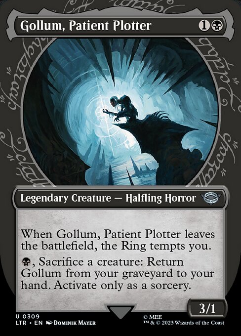 Gollum, Patient Plotter (309) - BORDERLESS (Foil) - The Lord of the Rings: Tales of Middle-earth - Game On