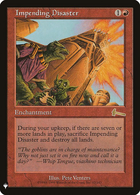 Impending Disaster (ULG-82) - The List - Game On