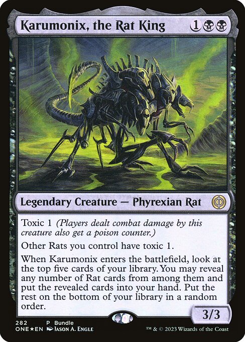 Karumonix, the Rat King (282) (Foil) - Phyrexia: All Will Be One - Game On