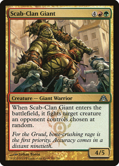 Scab-Clan Giant (101) (Foil) - Dragon's Maze - Game On