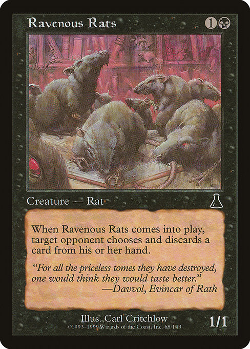 Ravenous Rats (68) - Urza's Destiny - Game On