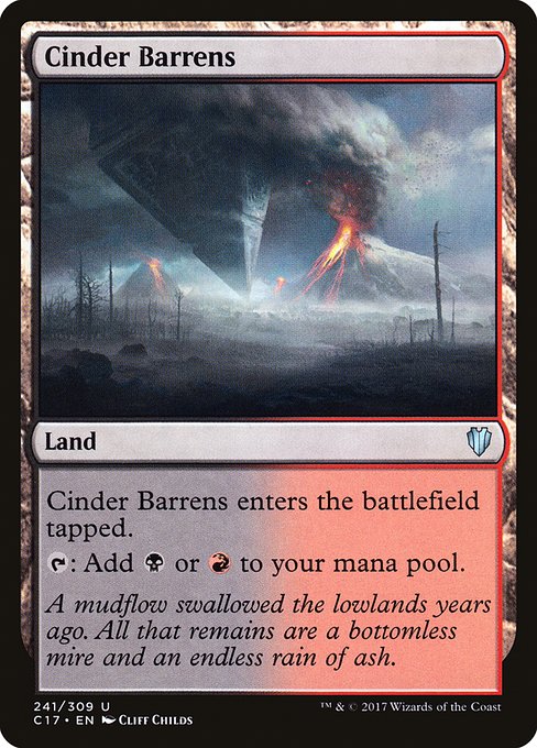 Cinder Barrens (241) - Commander 2017 - Game On