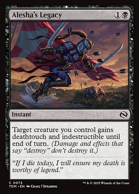 Alesha's Legacy (72) (Foil) - Tarkir: Dragonstorm - Game On